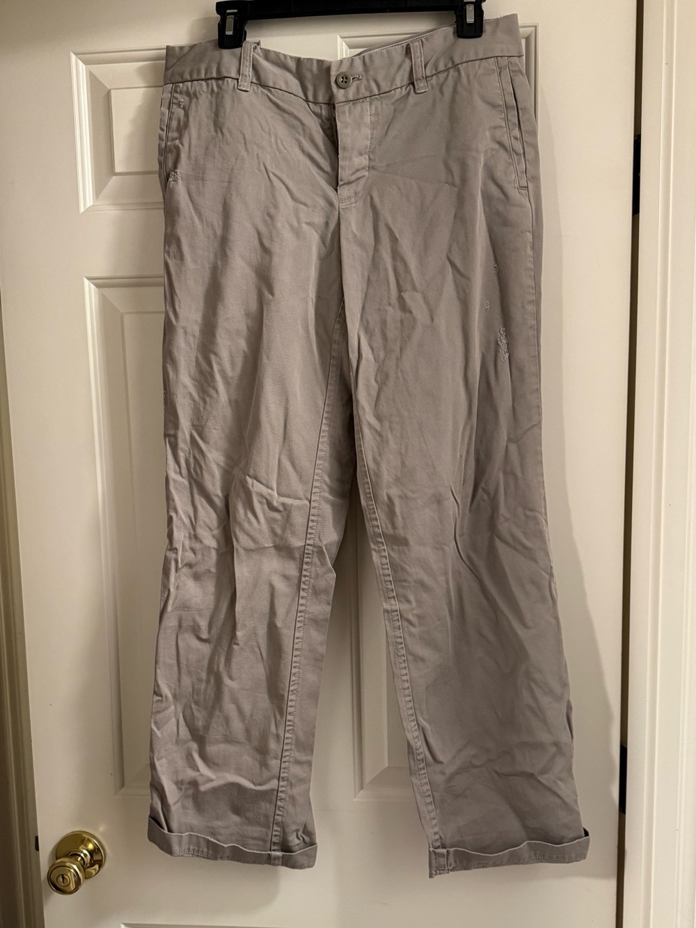 J Crew Women’s Broken in Boyfriend Distressed Chinos - Size 8